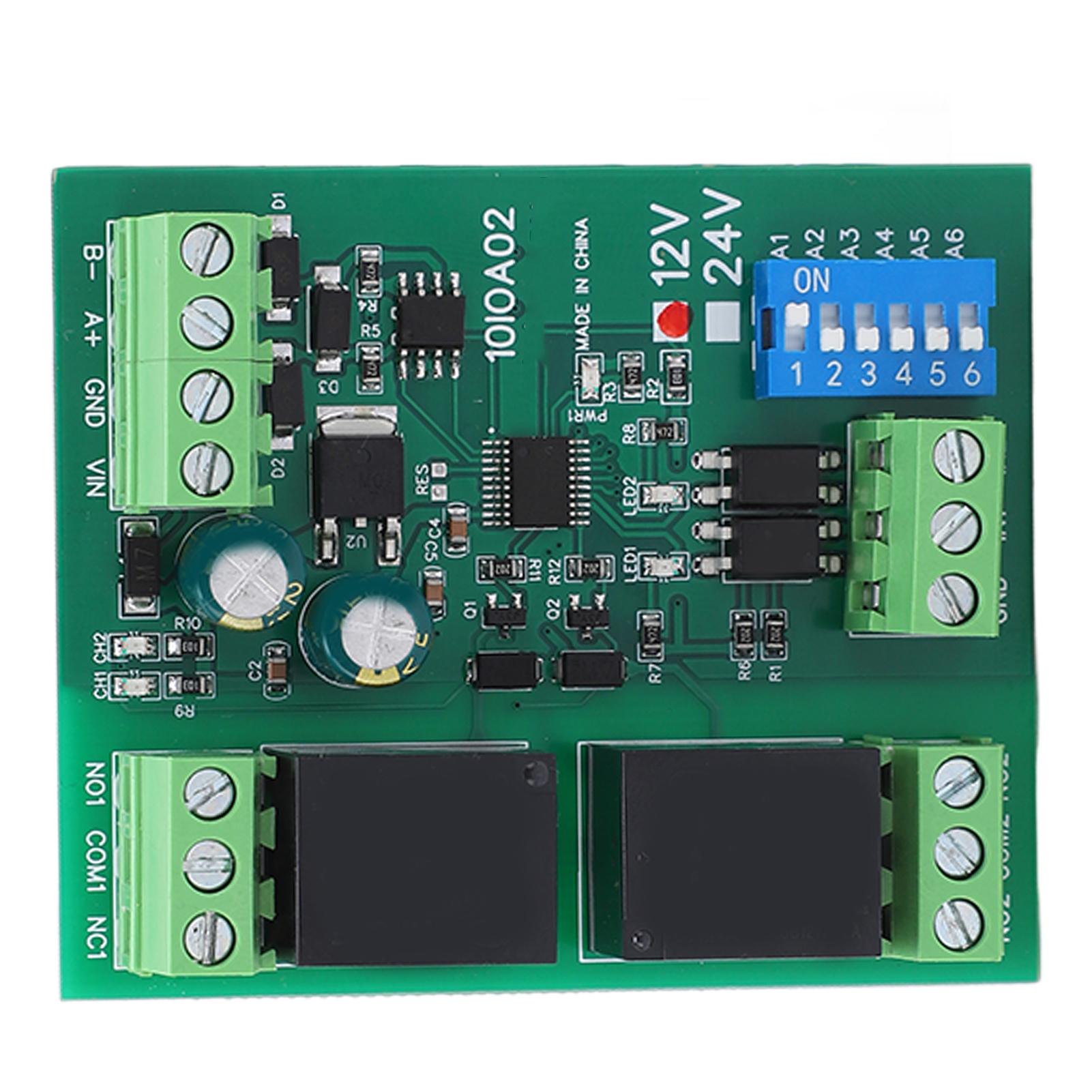 

Модуль реле 2-канальний RS485 плата управління контролер перемикача DC 12V аксесуар для обладнання