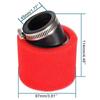 Durable-Red Foam Sponge Air Filter 45Mm Cleaner For Moped Scooter Dirt Pit Bike Motorcycle ATV