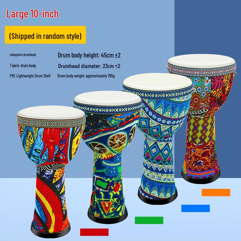 Sheepskin African Hand Drum for All Ages - Beginner To Professional