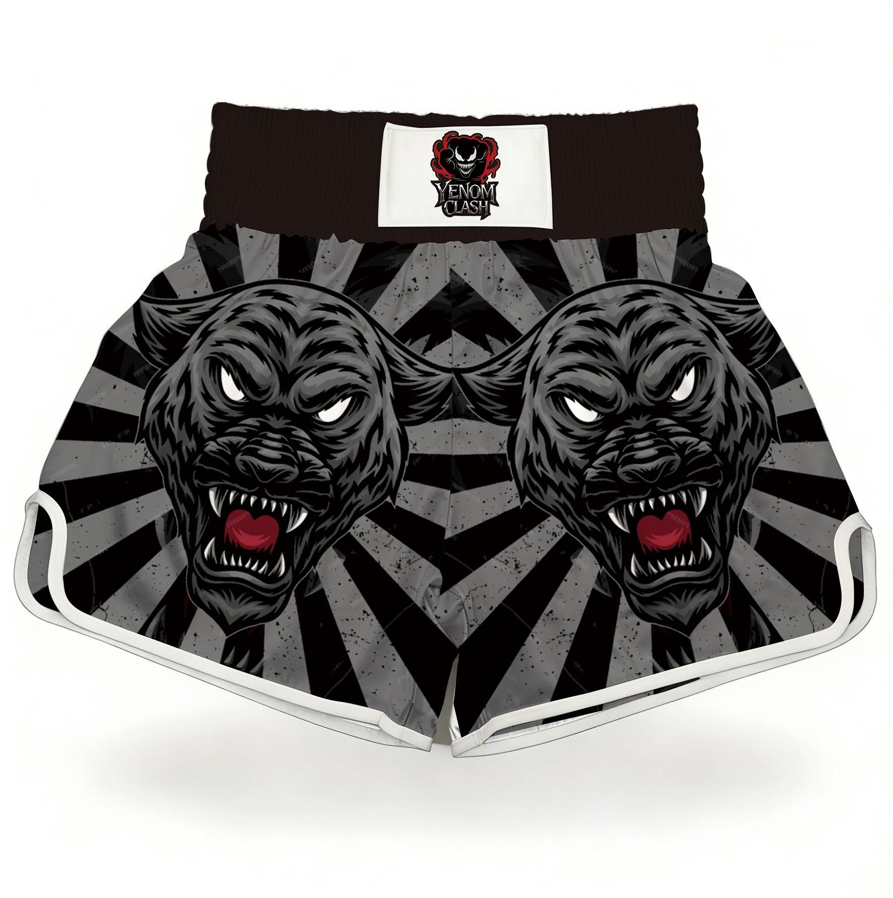 Factory direct sales children s adult fighting training clothes, fighting pants, Sanda suits, fighting shorts, Muay Thai shorts XXS