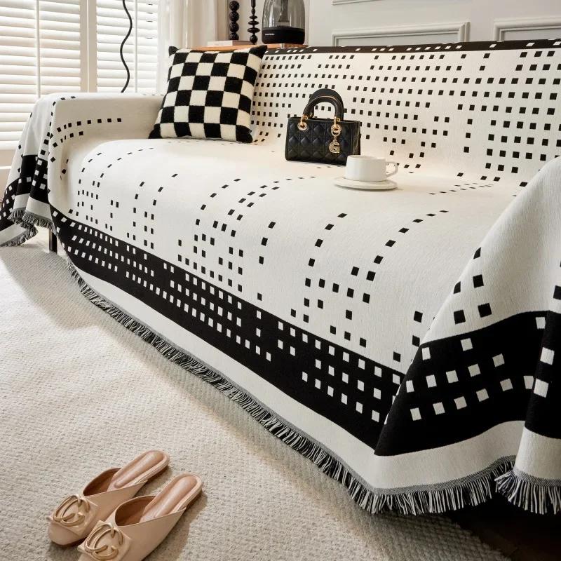 Sofa Cover Cloth Towel American Style Double-sided Suitable for Use with Chenille Universal Cover Seat Machine Wash Non Fading
