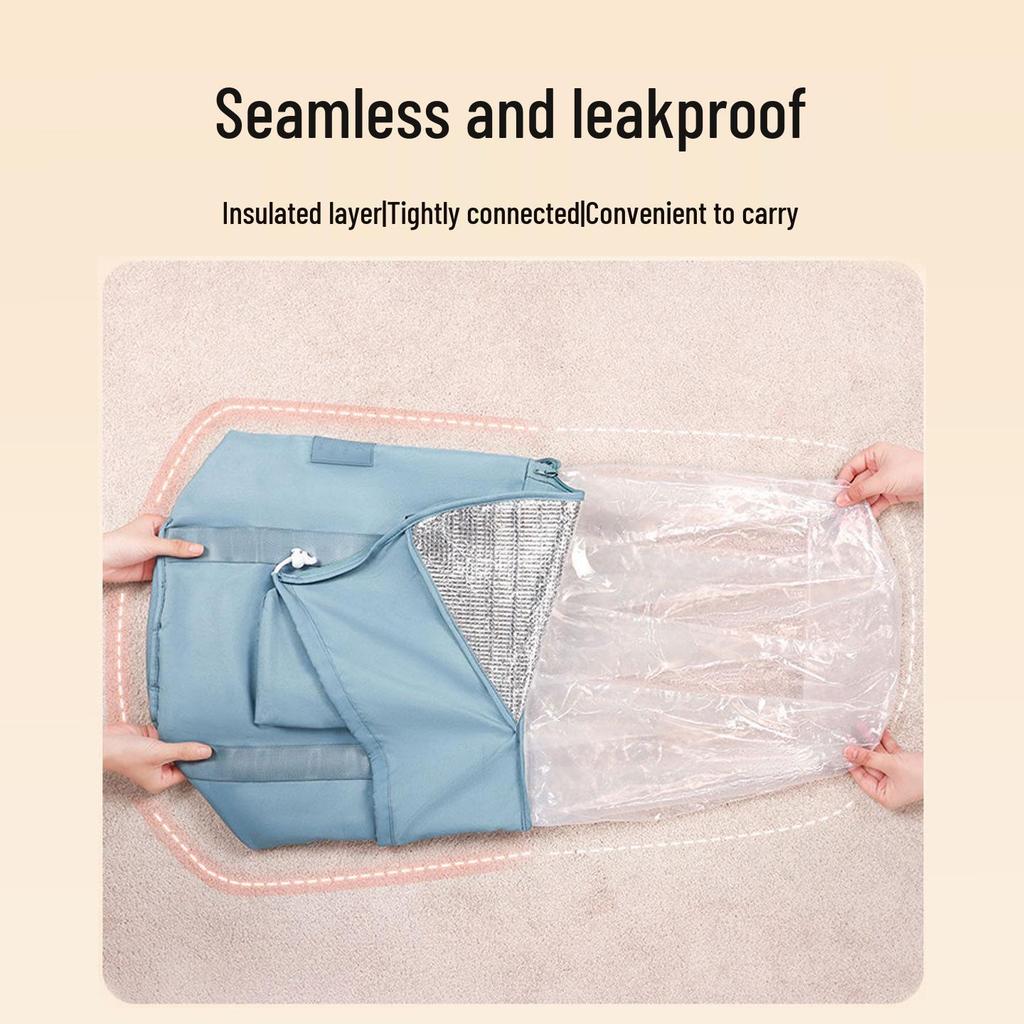 Portable Insulated Folding Foot Bath Bag - Deep Soak Over-Knee Basin for Adults, Perfect for Travel & Home Use