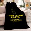 Coperta da Siesta T-Twenty One P-Pilots Invernale Calda per Ginocchia Letto Pile Campeggio Personalizzata Morbida Soffice Coperte Matrimoniale Microfibra Biancheria da Letto