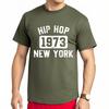 Big Size Summer Man tshirt Hip Hop 1973 New York Short Sleeve Soft Oneck Tshirt Men Tshirt Funny tshirt Round Neck Tee