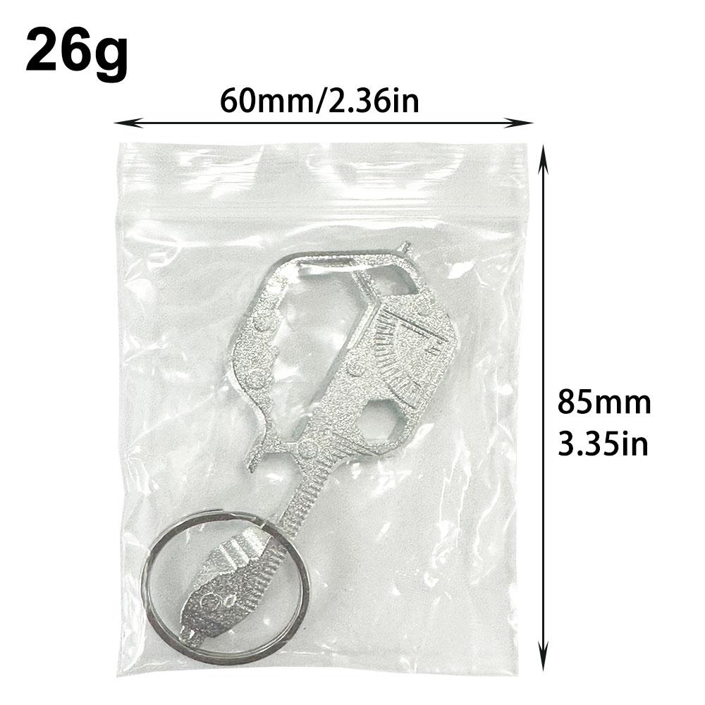 

24 in 1 Zinc Alloy Screwdriver Creative Small Tool Bottle Opener Pendant Portable Multi functional Keychain Wrench