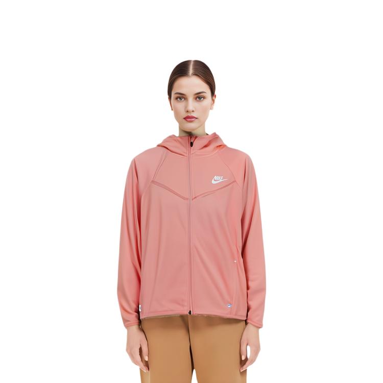 Nike Sports Casual Hooded Jacket Women Jacket Pink BV3456-697