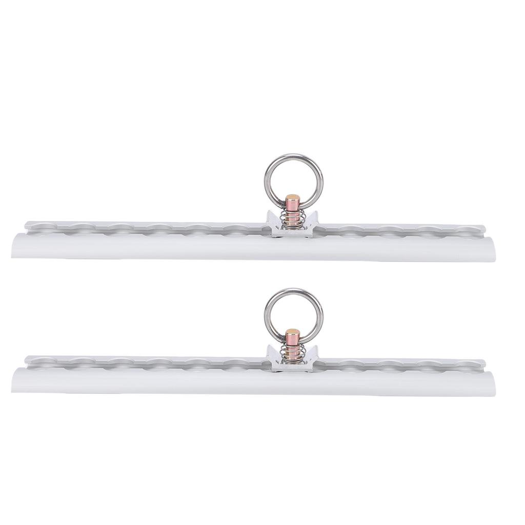 Aluminum L Track 304mm Thickened L Track Tie Down Rail with 4 Round Rings for Motorcycles ATVs Dirt Bikes Pickup Trucks