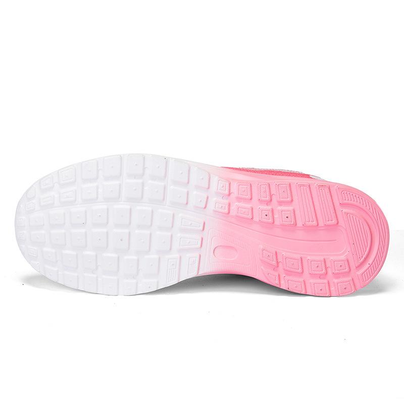 Spring and summer mesh outdoor breathable leisure student sports shoes women's air cushion running shoes jogging shoes large size