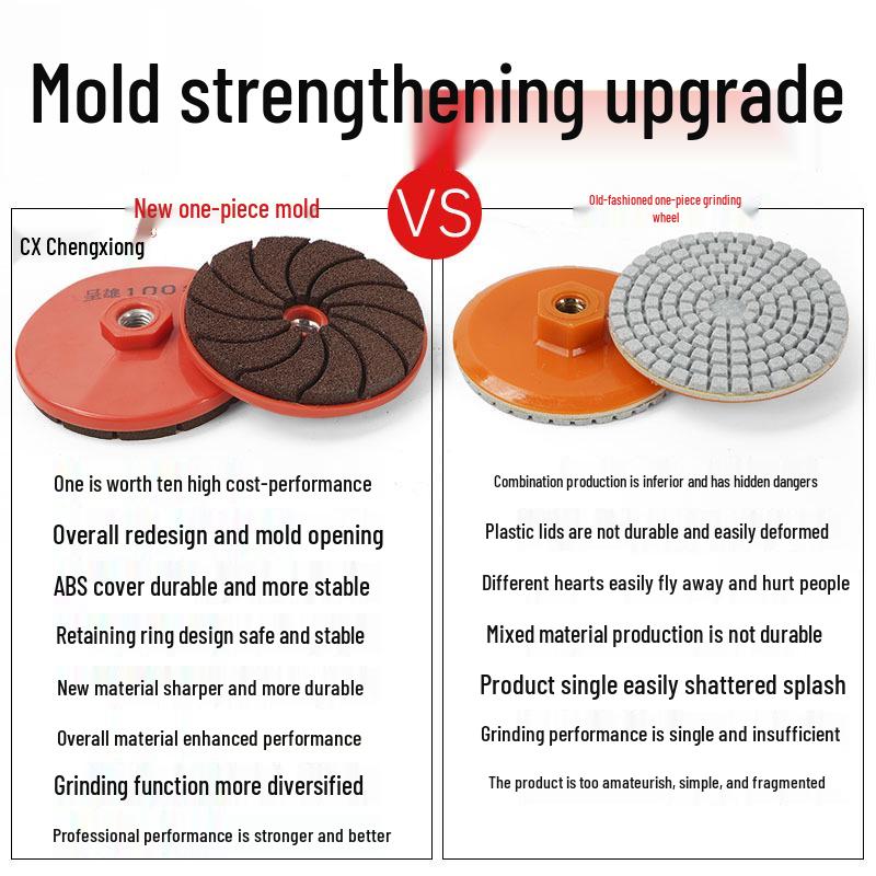 Ettstykke Marmorstein Flis Polering & Avgrading Slipeskive for Vinkelsliper
