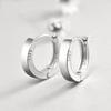 BF CLUB 925 Sterling Silver Smooth Circle Hoop Earrings For Women Smiple Party Wedding Accessories Jewelry Christmas Gift