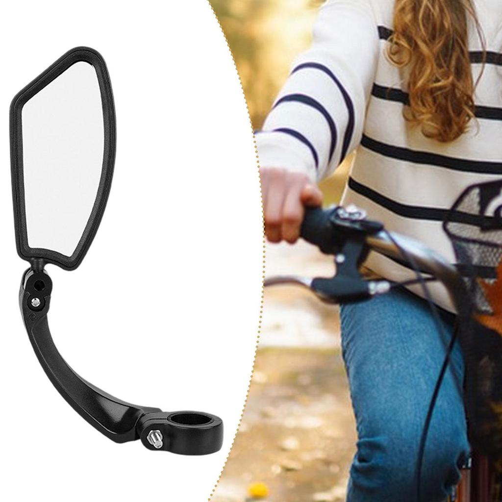Bicycle Mirror Rear View Wide Angle Stainless Steel Rotatable for Handlebars