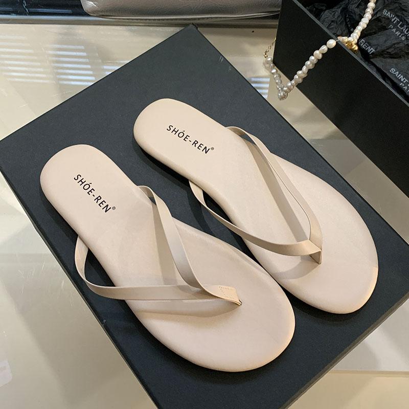 Fashion Fashion Round Toe Ladies Flats Slippers Shoes Summer Beach Flip flops Women Flats Slippers Female Slides Sandals Shoes