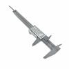 Waves Digital Caliper with Case, Battery Included, 150mm/0.1mm, Lightweight, DIY Carbon Fiber (Silver)