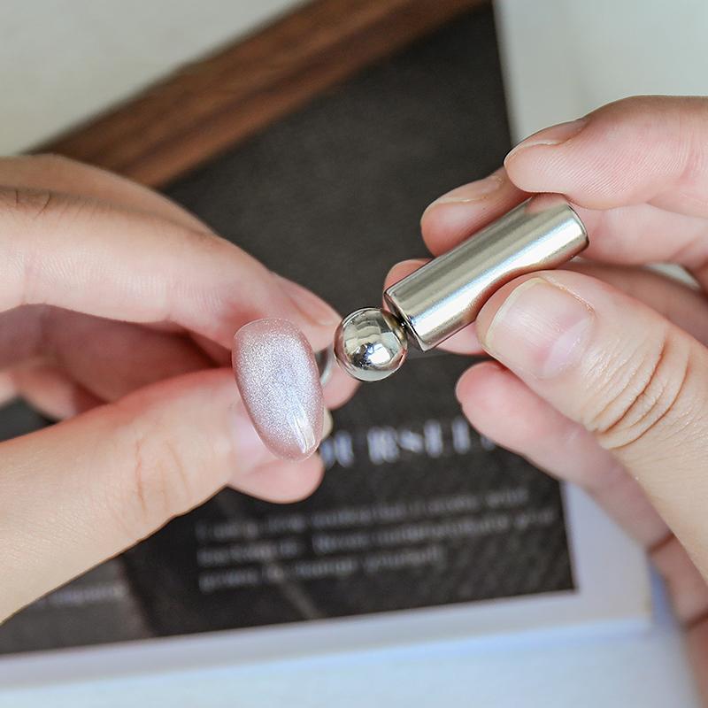 Nail Art Nail Magnetic Stick Cat Eye Magnetic Ball Double End Uv Gel Magnet Tools Manicure Design Tools Glitter Effect Diy