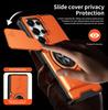 KEYSION Magnetic Phone Case for Samsung Galaxy S25 S26 Ultra S26+ S25 FE Slide Camera Protection Upright Kickstand Ring Shockproof Cover