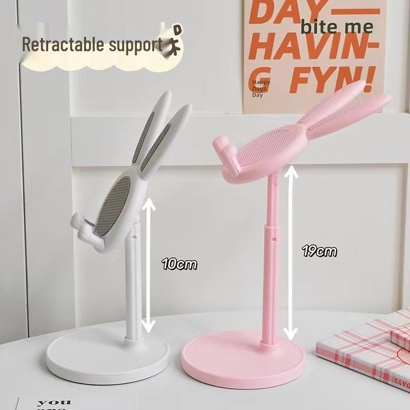 Liten Kanin Justerbart Telefonställ - Skrivbords Selfie- & Livestreaminghållare