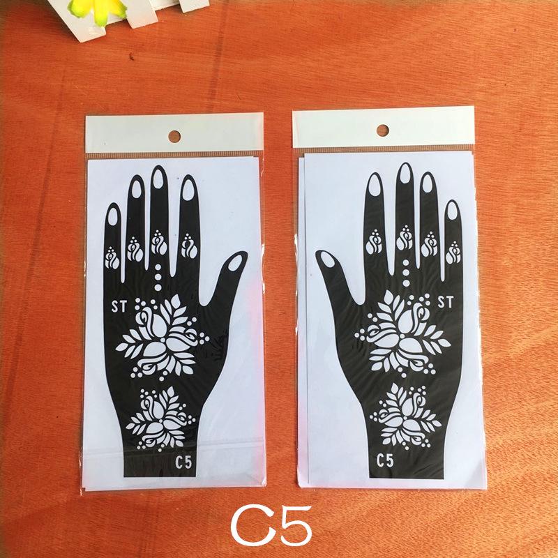 Dark Hand Tattoo Stickers: Original, Beautiful Hand-Shaped Temporary Tattoo Templates