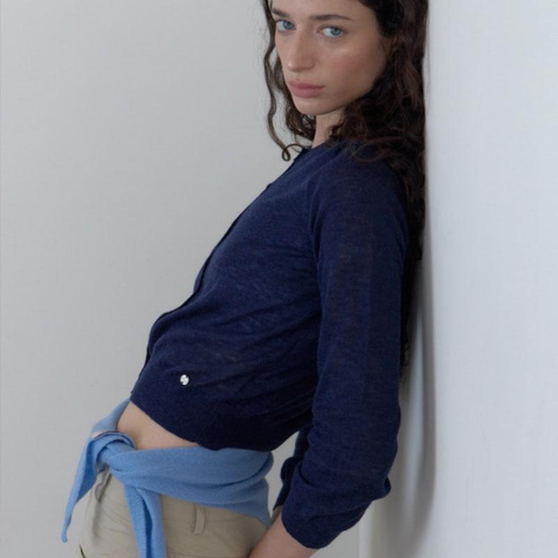 LCVE TRIANGLE WOOL MUFFLER_SKYBLUE