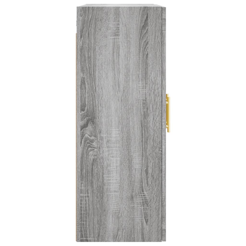 Wall Cabinets 2 pcs Grey Sonoma Wood Based Panel