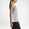Nike Logo Print Slim Fit Sports Tank Top Women Tops Gray 862775-012