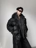 Men's Winter Fur Collar Rococo Leather Cotton Jacket