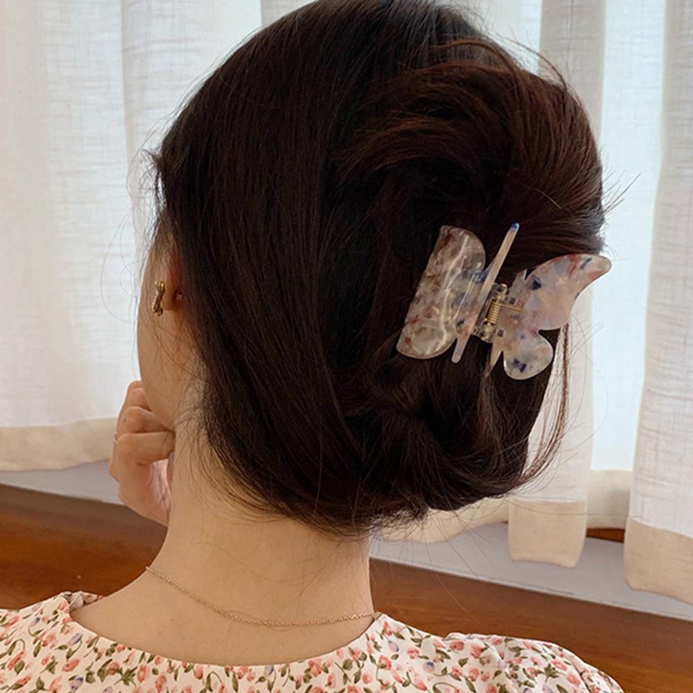 Süße Mädchen Frauen Haarschmuck Essigsäure Krabbenclips Kopfschmuck Schmetterling Haarspangen Haarkralle