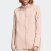 adidas Originals Colorblock Vertical Stripe Breathable Casual Jacket Women Outerwear Pearl Ash-Grey EC0927
