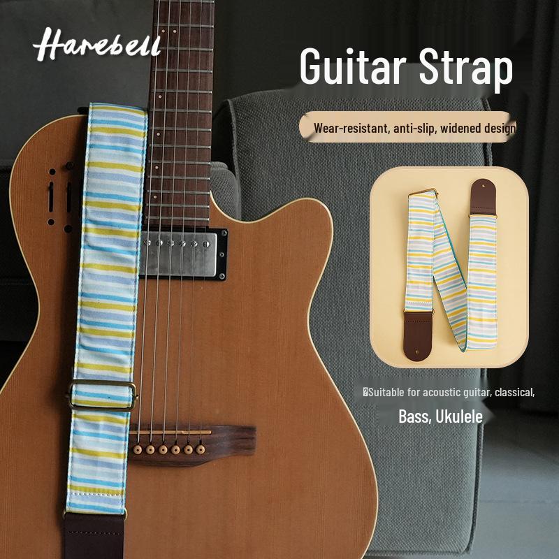 Nautical Blue Wave Ukulele Strap, Model PO-056