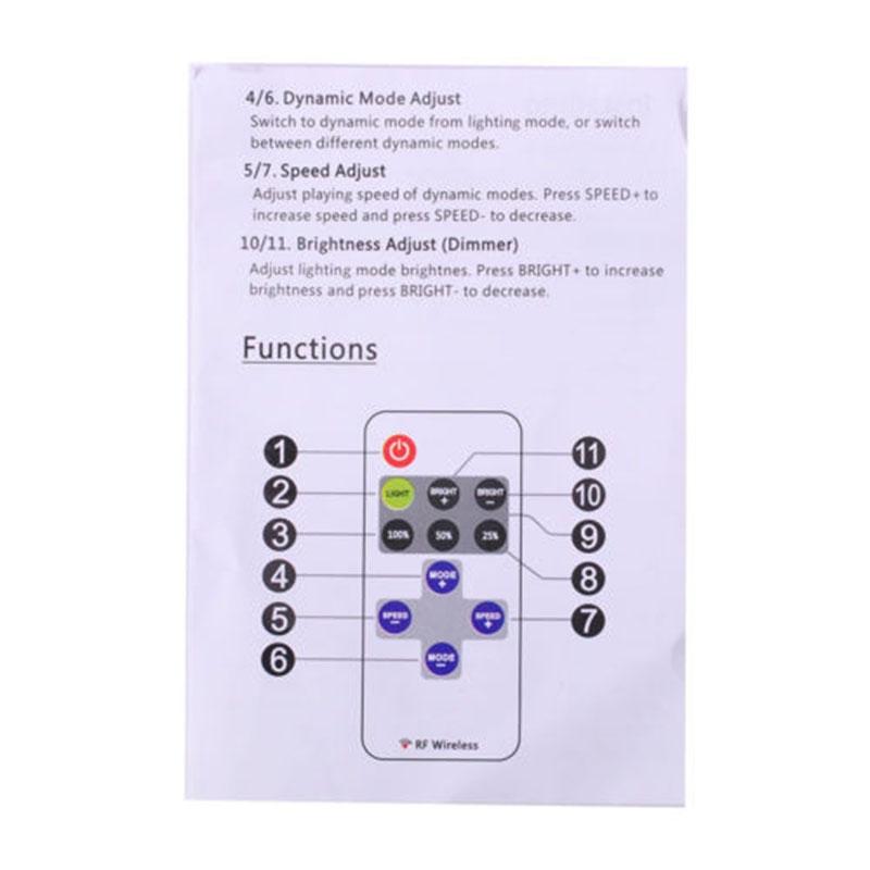 Mini 12V RF trådløs fjernkontrollbryterkontroller Inline Dimmer for LED Strip Light