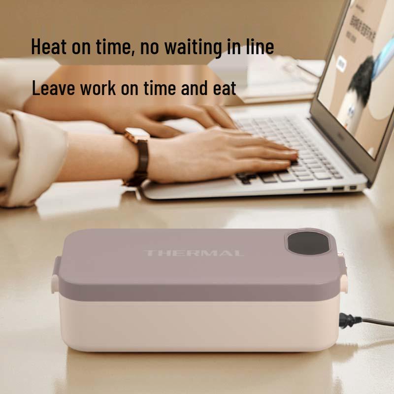 Bezprzewodowe podgrzewane pudełko na lunch USB - 900 ml Bento bez wody dla studentów i pracowników biurowych