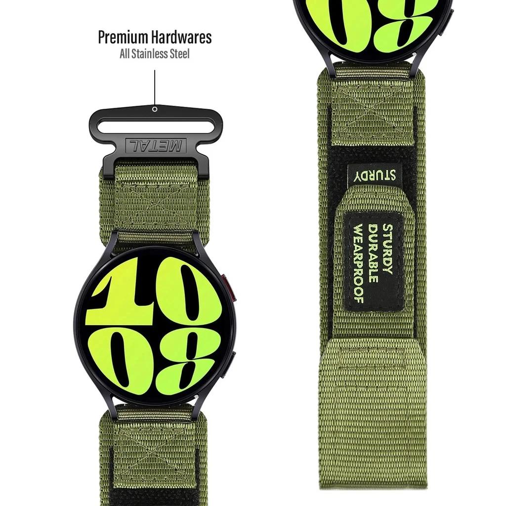 Nylonband 20 mm 22 mm für Samsung Galaxy Watch 5 Pro Armband für Galaxy Watch 6 5 40 44 mm Uhr 6 43 47 mm Ersatzarmband