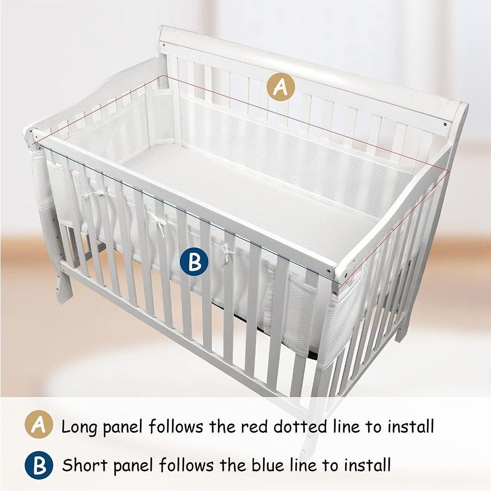 Buy Child Cot Protector Kids Newborns Bedding Decor Crib Around Cushion