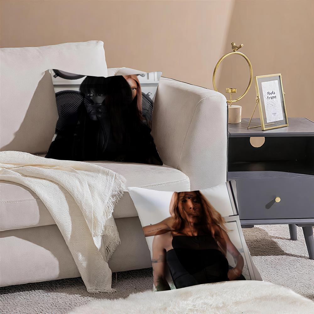 Honey Dijon Cushion Cover Anti-dustmite Pillowcase Invisible Zipper Silky Short Plush Sofa Cushion Cover