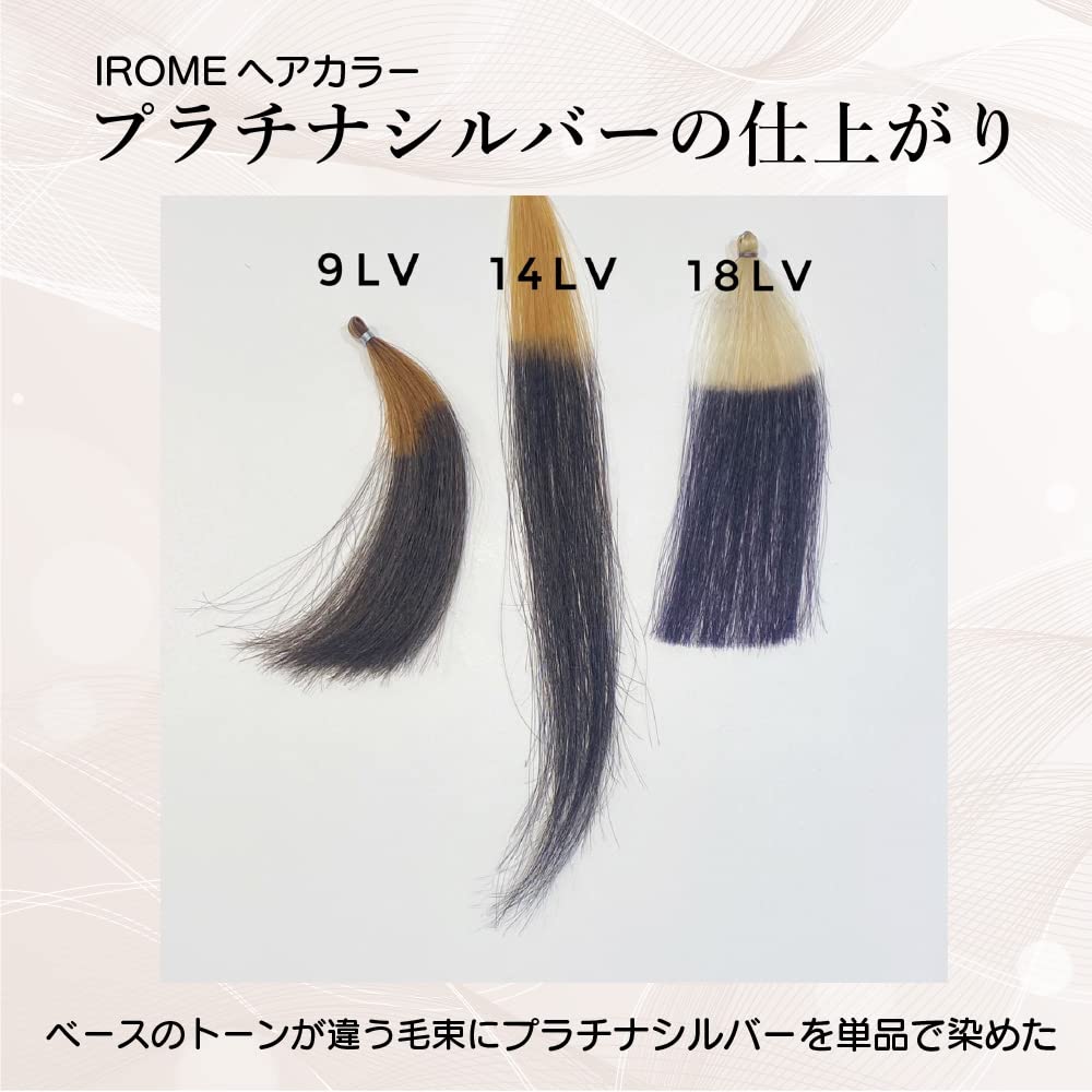 KYOGOKU IROME Włosy 24 Szary Salon Częściowa Koloryzacja 1 Opakowanie Kolor, Kolory, Farba, Produkt pomocniczy, Hipoalergiczny, Ekskluzywny, Koloryzacja Samodzielna, (Platyna Srebro)