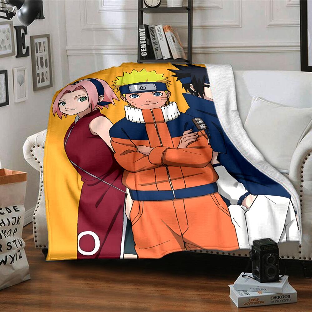 1pc NARUTO (2) Blanket, Gift, for Men and Women, Soft Blanket, Good for Sofa Bed Couch Travel, Lightweight Flannel Blanket