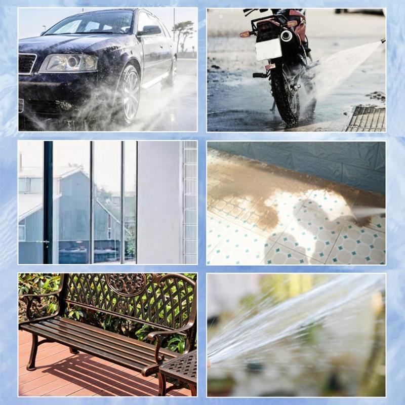 Brass Hose Nozzle High Pressure Garden Hose Nozzle Heavy Duty Water Spray Gun for Garden Hose Washing for Cars Cleaning