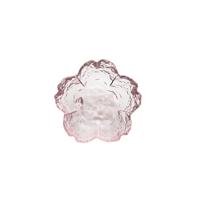 

1-3 шт. Маленькая стеклянная тарелка в японском стиле с золотой каймой, мини-приправа, десерт, милый стиль, миска с сакурой для мороженого, салат