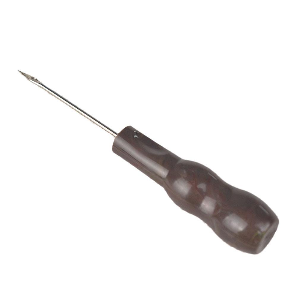 Kürbisförmige Hakenahle mit geradem Kegel und Holz-/Kunststoffbohrer, 15G