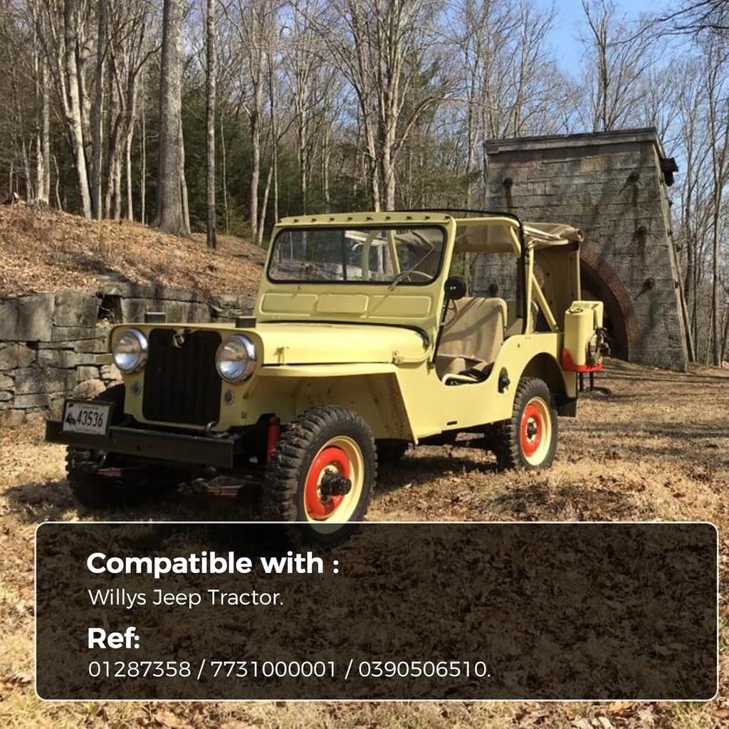 12V Universal Windshield Wiper Motor - Waterproof 12 Volt Front Wiper Motor Fit for Tractor 01287358/7731000001 / 0390506510