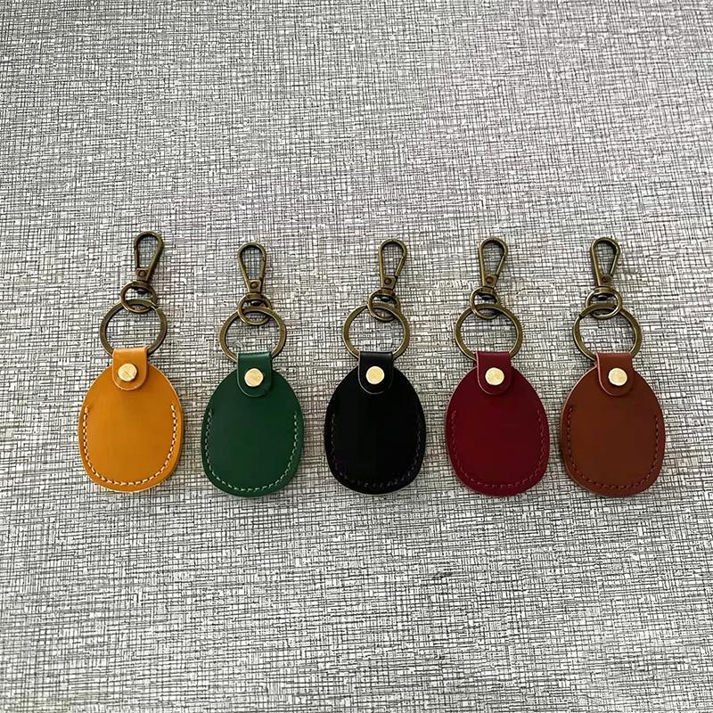 Schlüsselanhänger für Schutzhülle Retro Hochwertiger Leder-Schlüsselanhänger für Anti-Lost Tracker Lokalisator Gerät Zubehör