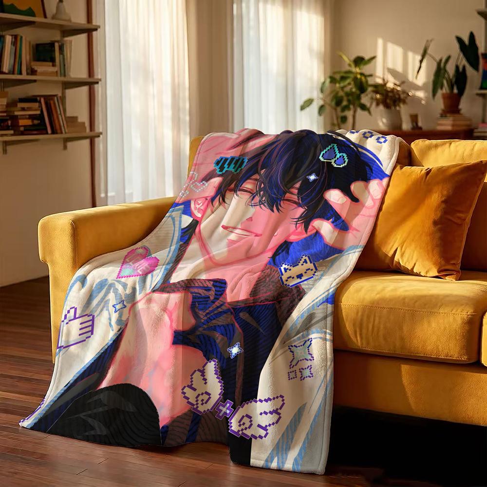 Novel O-Omniscient R-Reader Throw Flannel Blanket Skin Soft Suitable for Sofa Living Room Bed Travel and Gifts