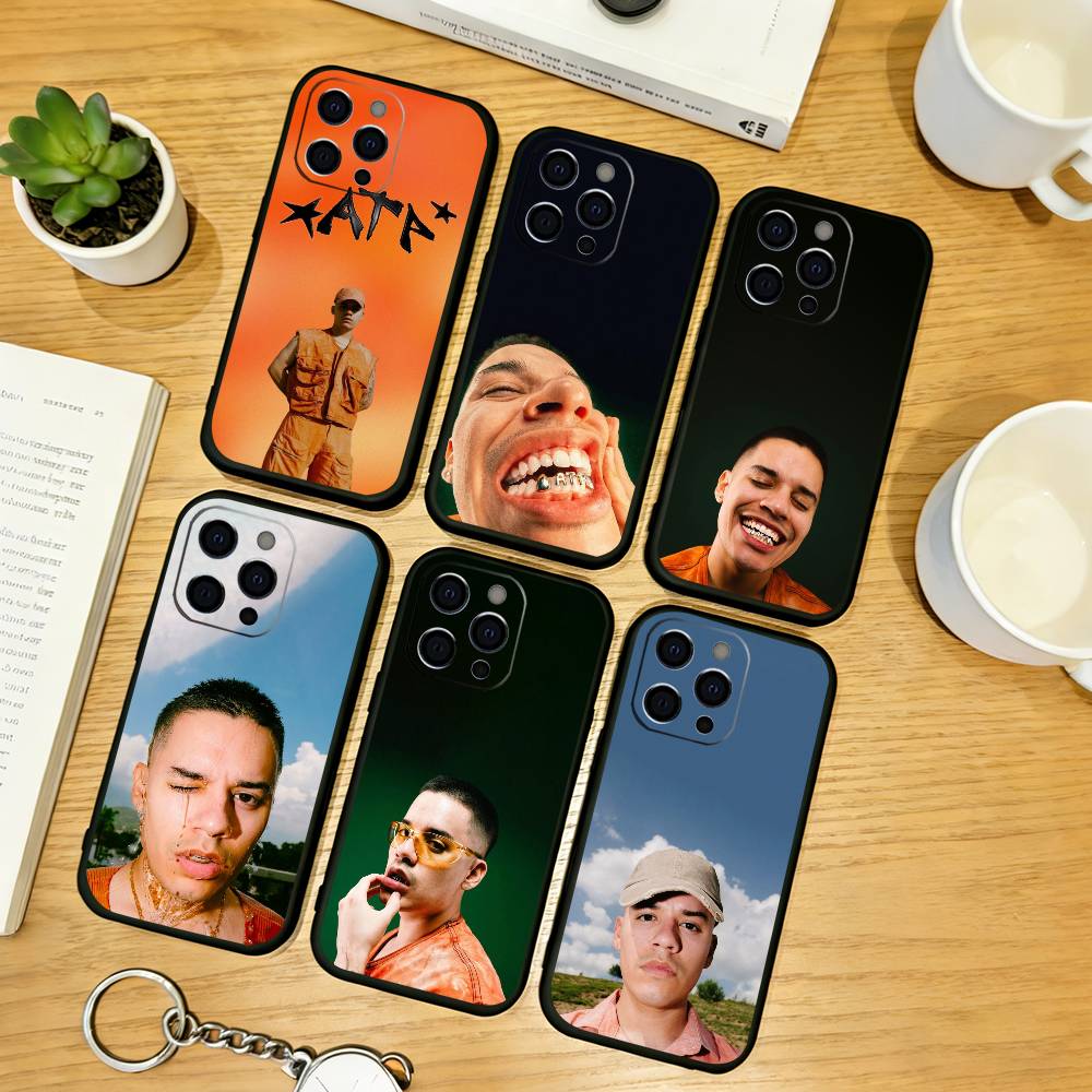 Rapper Nsqk Phone Case For iPhone 17,16,15,14,13,12,11 Plus,Pro Max,XS,Soft Silicone Black Cover