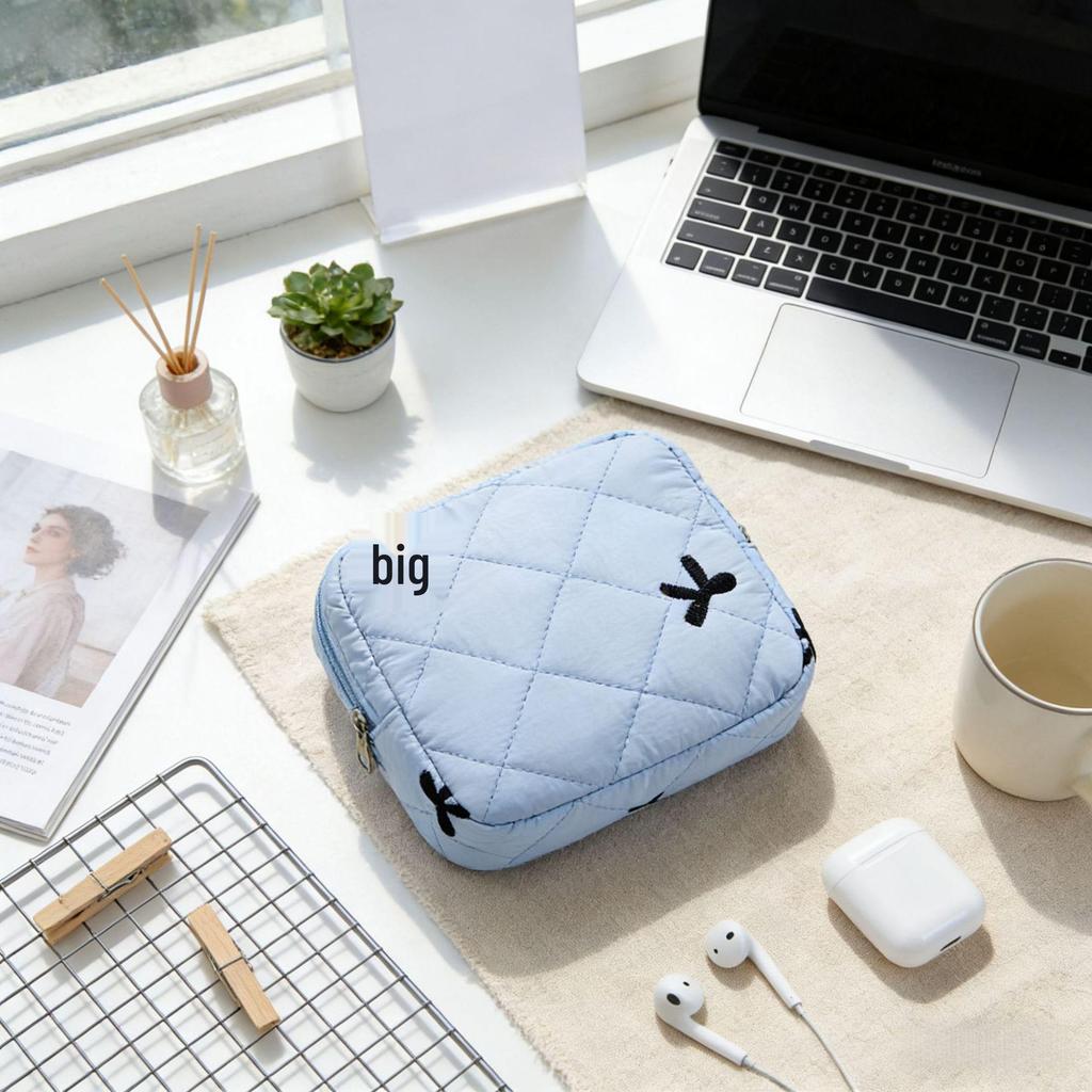 Large Capacity Cross-border Butterfly Portable Storage Bag for Sanitary Napkins and Earphones