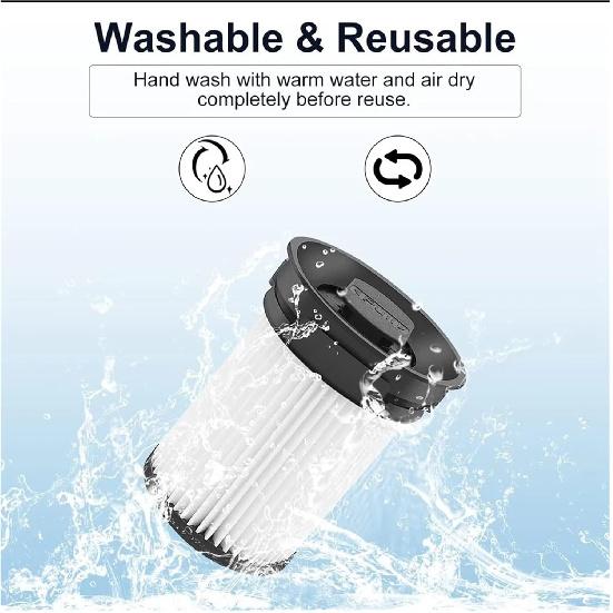 Filters Compatible for Miele Triflex HX1 Facelift and HX2 Cordless Vacuum Cleaner, Fine Dust Filter Accessories Part No. 9178017731, Chen88803jiq