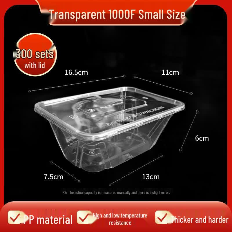 Disposable Rectangular Plastic Food Container