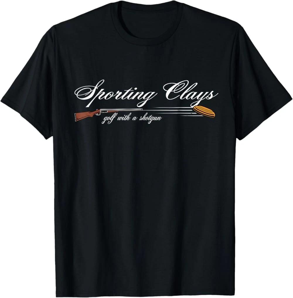 RARE! Sporting Clays - Golf with A Shotgun - Skeet Trap Clay T-Shirt 4XL
