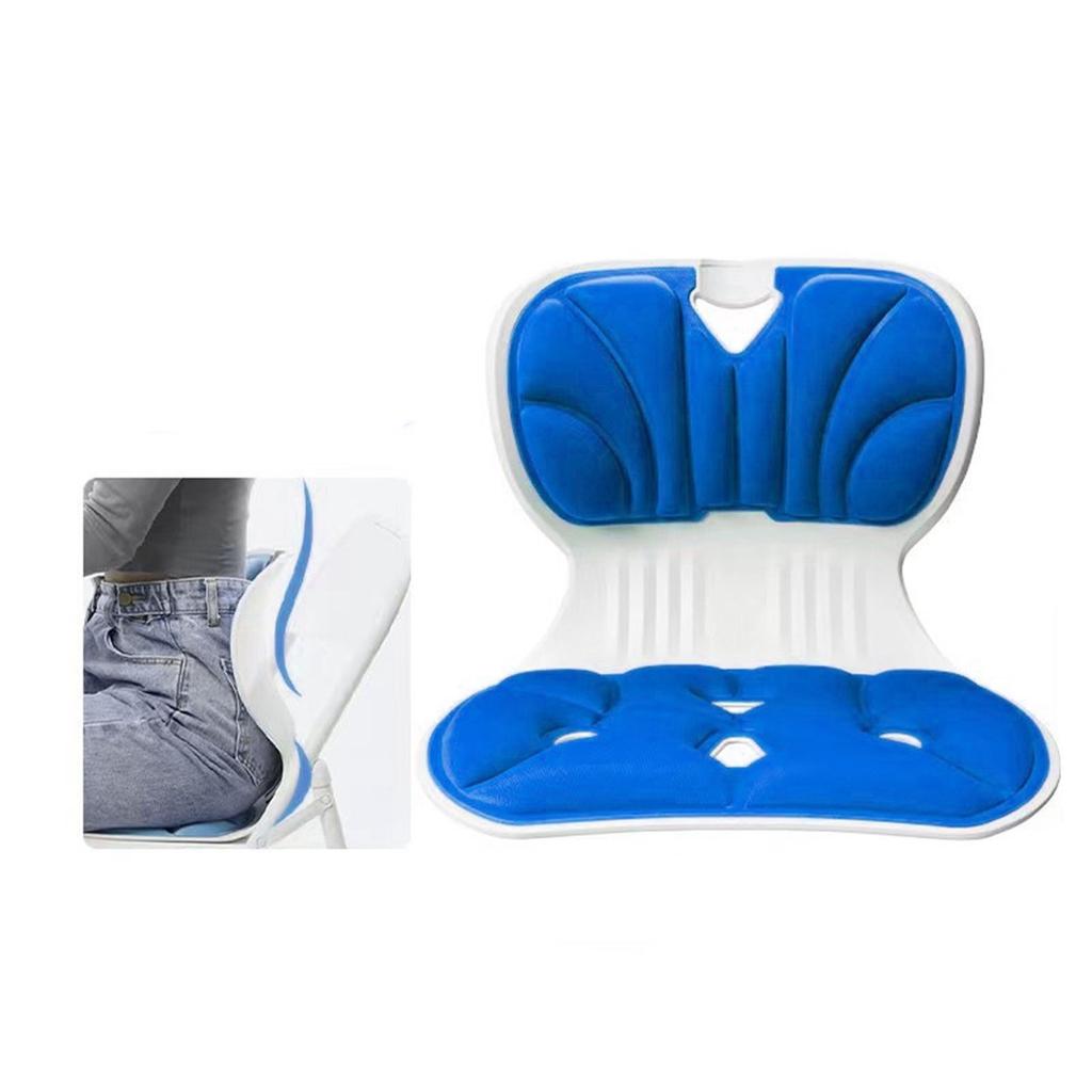 Waist Back Support Seat Pillow Correct Sitting Posture Comfortable Waist Back Support Lightweight Polyester  for Office