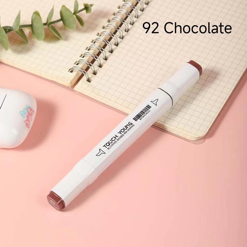 6th Gen Double Tip White Square Barrel Oil-Based Marker for Drawing & Hand-Painting