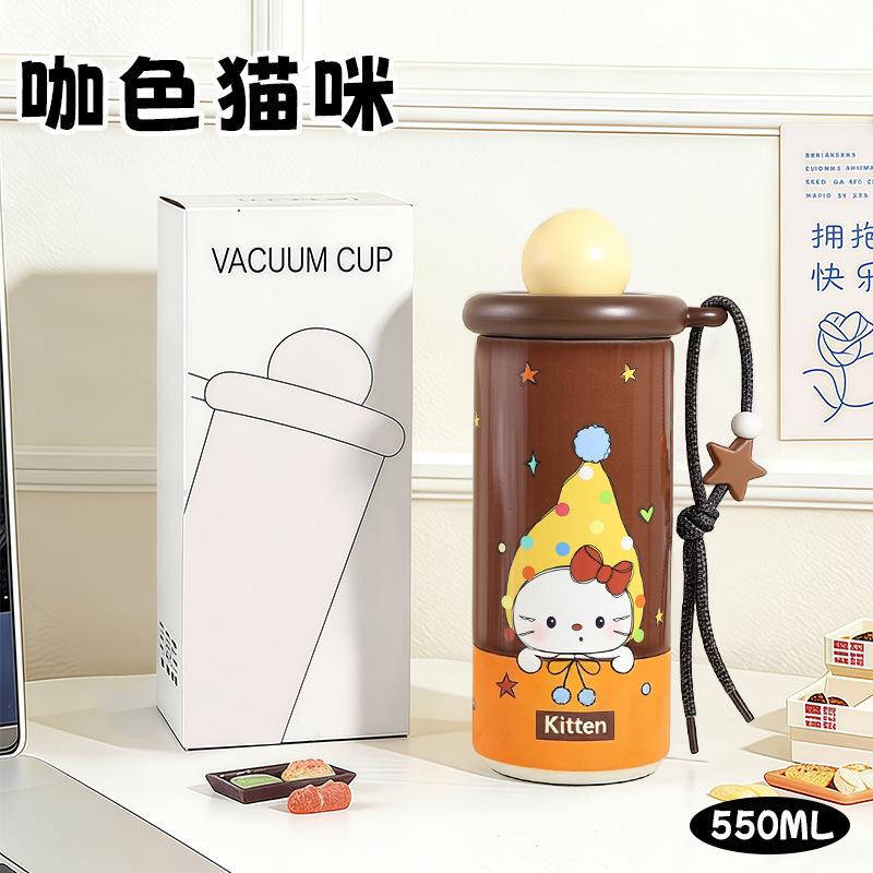 Mini Insulated Cup - Gift Water Cup for Girls with High Appearance Standards - Large Capacity, Portable with Handle Water Bottle