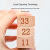 Beech Wood Number Stacking Tower Game: Children's Educational Puzzle & Parent-Child Toy